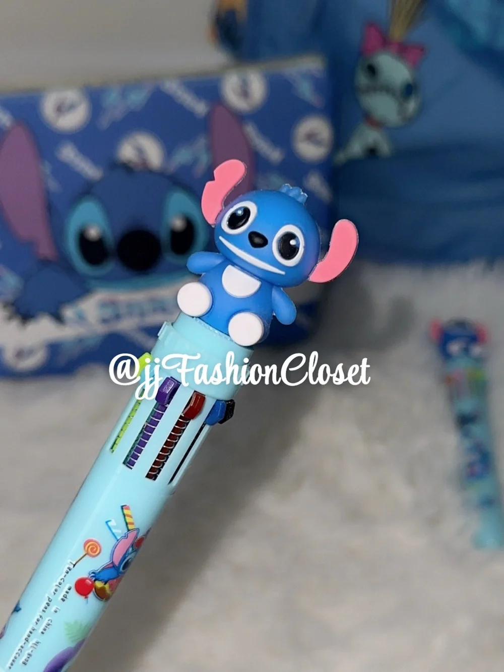 Disney Stitch Blue Backpack Set